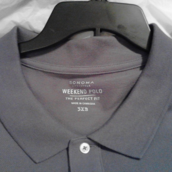 Sonoma Weekend Polo The Perfect Fit Shirt/3XB - Picture 2 of 6